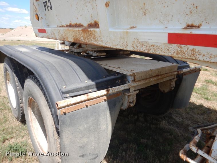 image for item FT9014 1999 Red River Dump25 bottom dump pup trailer