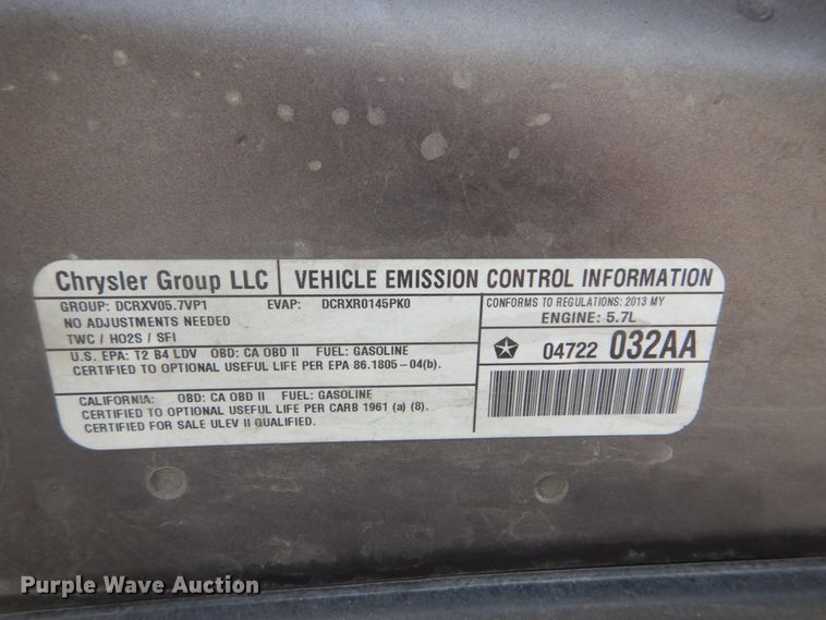 image for item GV9126 2013 Dodge Charger Police