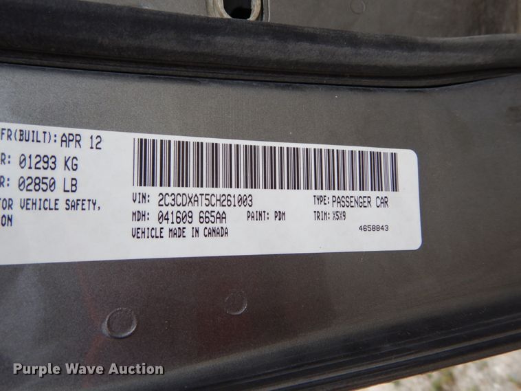 image for item GV9127 2012 Dodge Charger Police