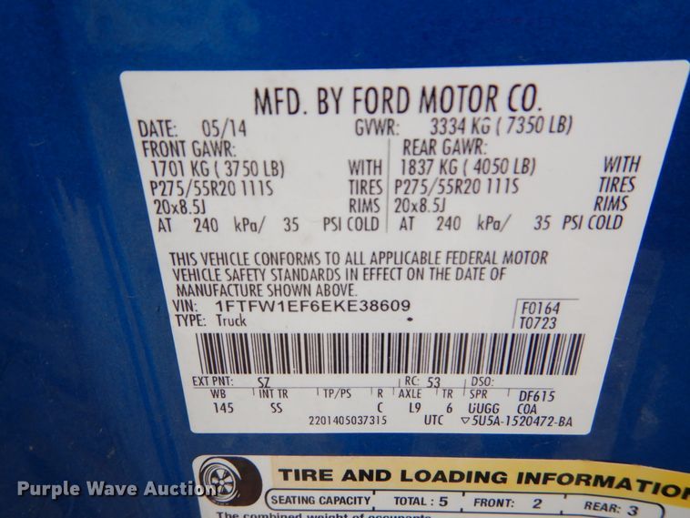 image for item GV9130 2014 Ford F150 STX  SuperCrew pickup truck