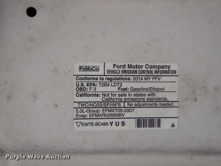 image for item GV9131 2014 Ford F150 STX  SuperCrew pickup truck