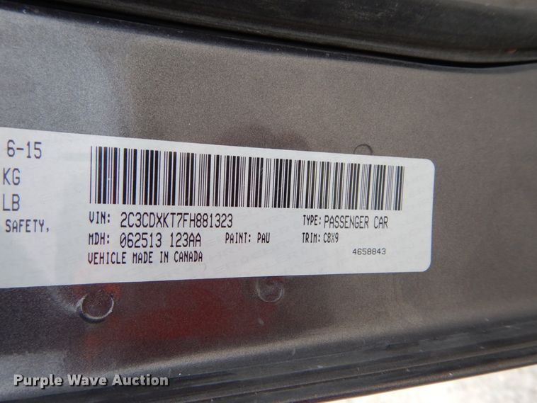 image for item GV9132 2015 Dodge Charger Police