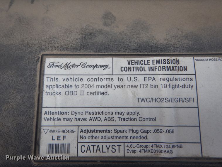 image for item GV9186 2004 Ford F150 XL  pickup truck