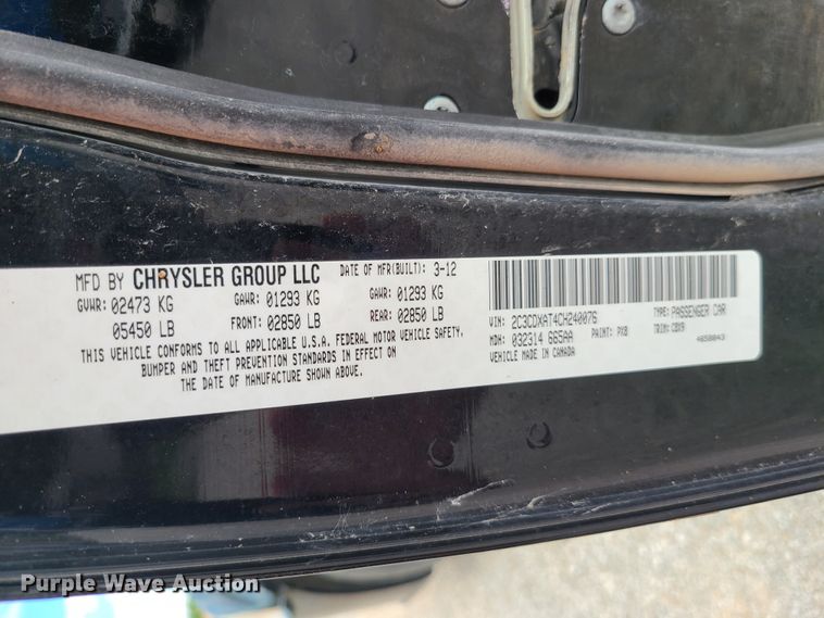 image for item GX9301 2012 Dodge Charger Police