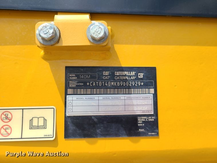 image for item GX9305 2011 Caterpillar 140M  motor grader