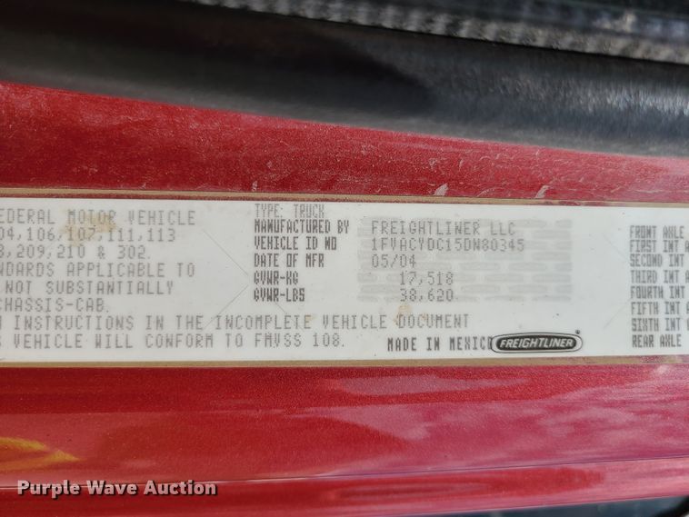 image for item GX9306 2005 Freightliner Business Class M2  dump truck