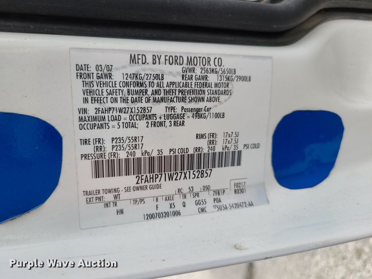 image for item GX9315 2007 Ford Crown Victoria Police Interceptor