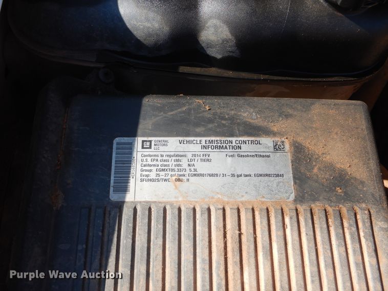 image for item HB9314 2014 Chevrolet Tahoe Police  SUV