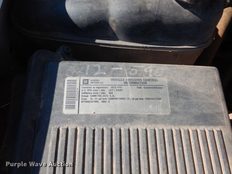 image for item HB9315 2012 Chevrolet Tahoe Police  SUV