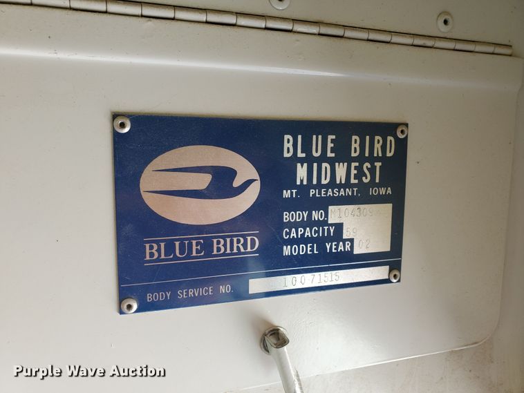 image for item HK9234 2002 Chevrolet Blue Bird  school bus