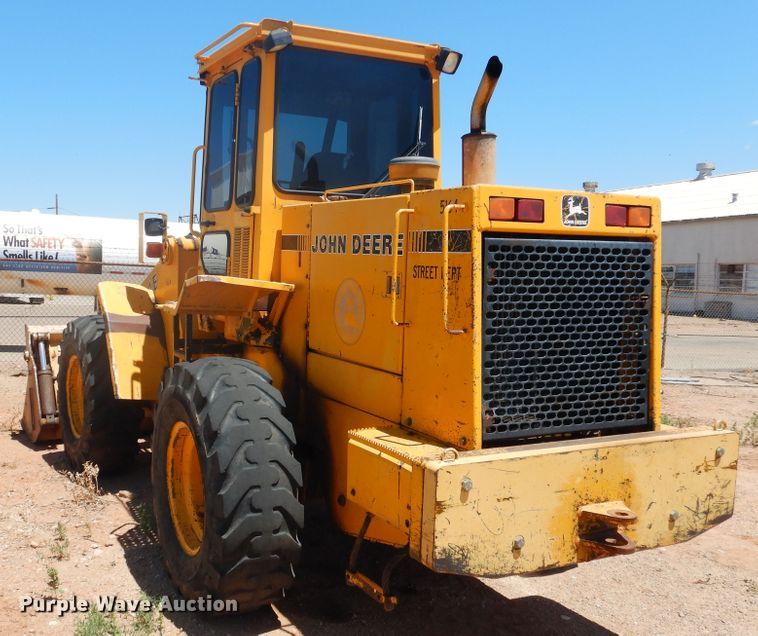 image for item HO9829 1992 John Deere 544E  wheel loader