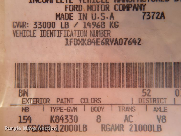 image for item HO9853 1994 Ford F800  dump truck