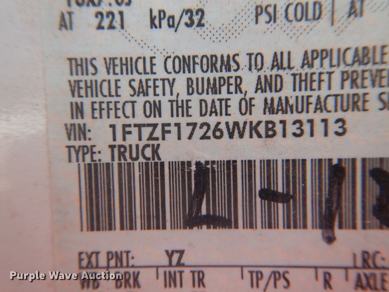 image for item HO9865 1998 Ford F150  pickup truck