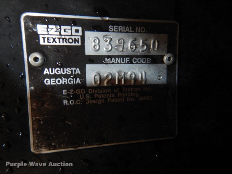 image for item HO9871 2000 Ez-go 02M94 golf cart