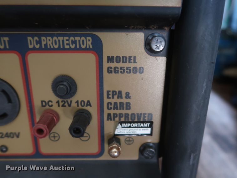 image for item HT9503 Dependable Power GG5500 generator