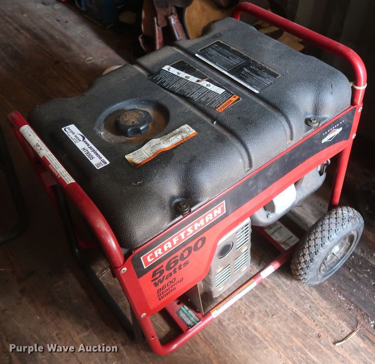 image for item HT9505 Craftsman 5600  generator