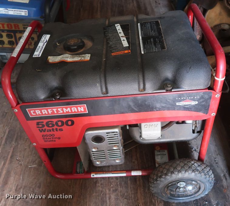 image for item HT9505 Craftsman 5600  generator