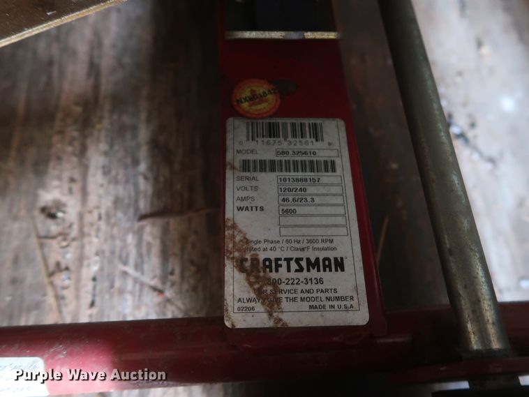 image for item HT9505 Craftsman 5600  generator