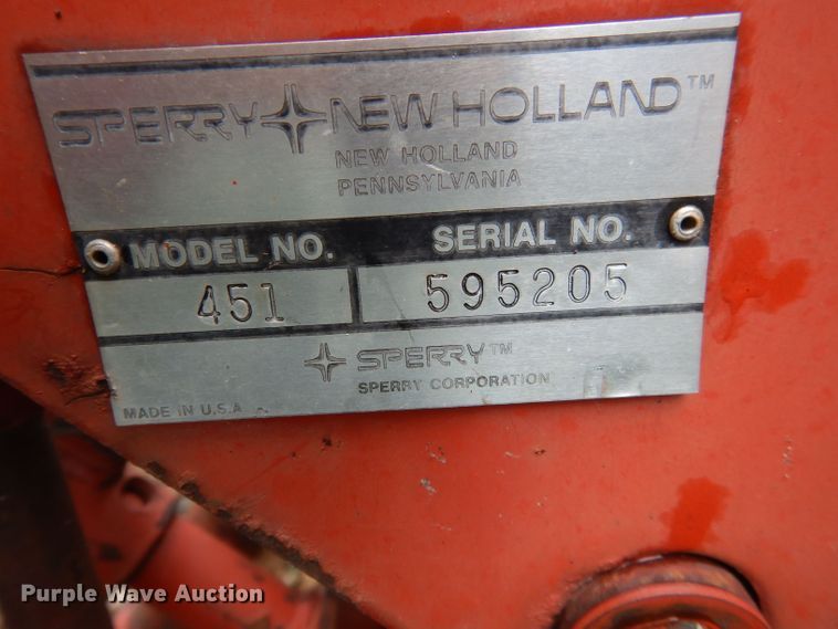 image for item HY9514 New Holland 451 sickle mower