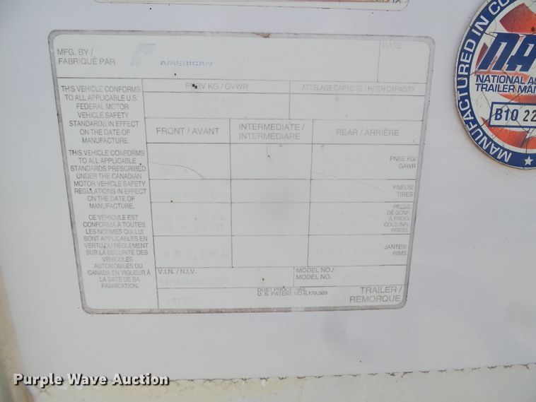 image for item DD0399 2011 Pace American enclosed cargo trailer