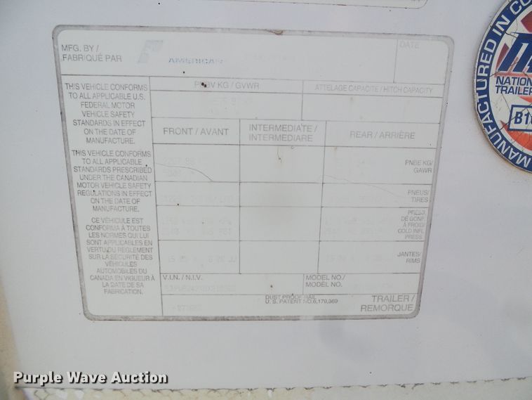 image for item DD0399 2011 Pace American enclosed cargo trailer
