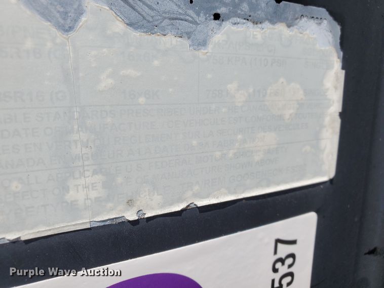 image for item DF7537 2010 PJ FS282 equipment trailer