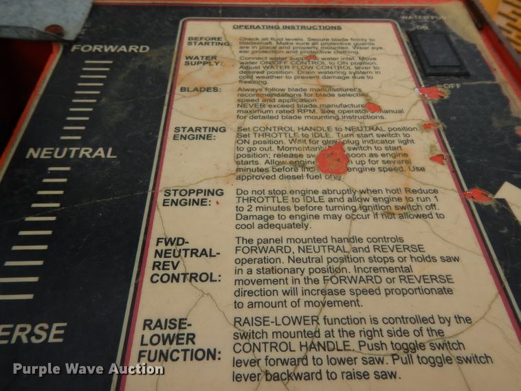 image for item DG6888 Multi Quip PS706026 concrete saw