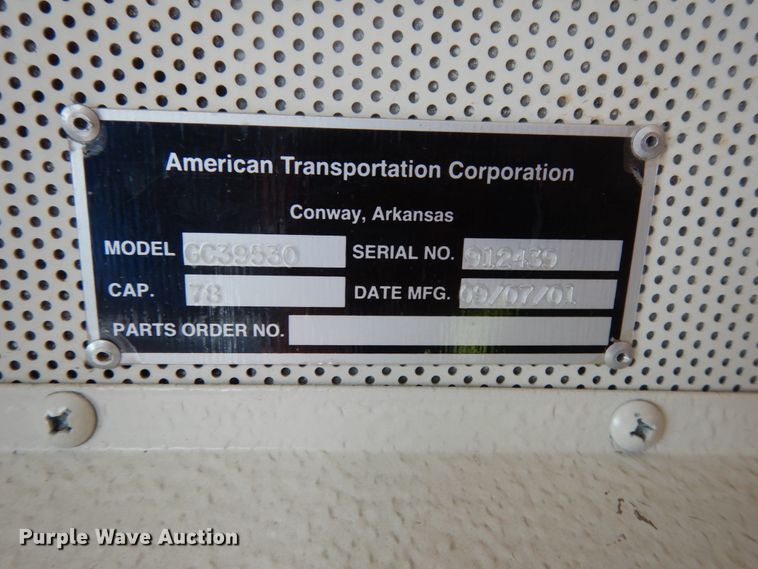 image for item DH6580 2002 International ATC  school bus