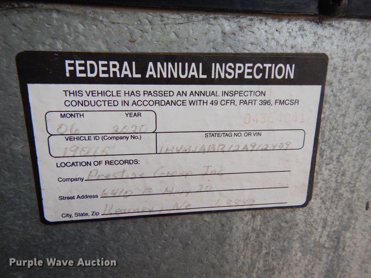 image for item DH6580 2002 International ATC  school bus