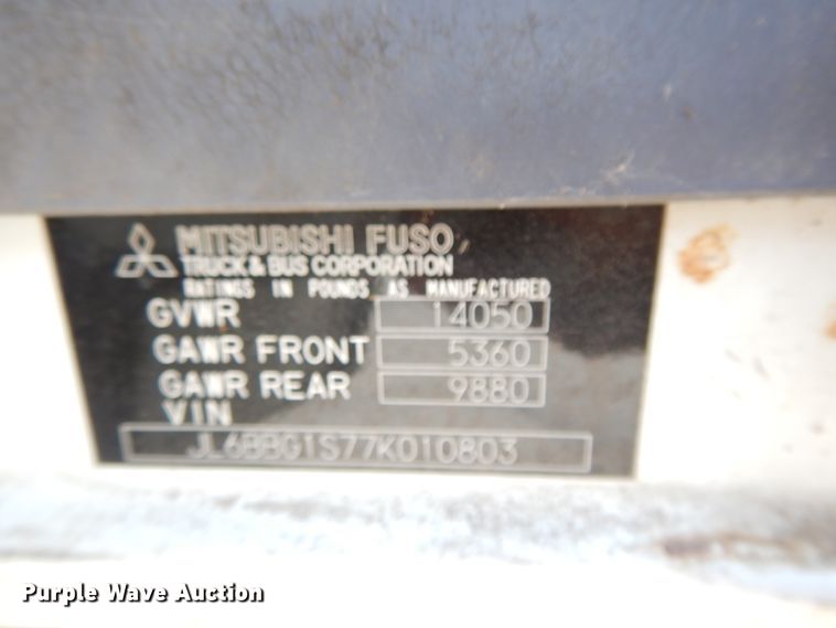 image for item DJ3471 2007 Mitsubishi Fuso FE  flatbed truck