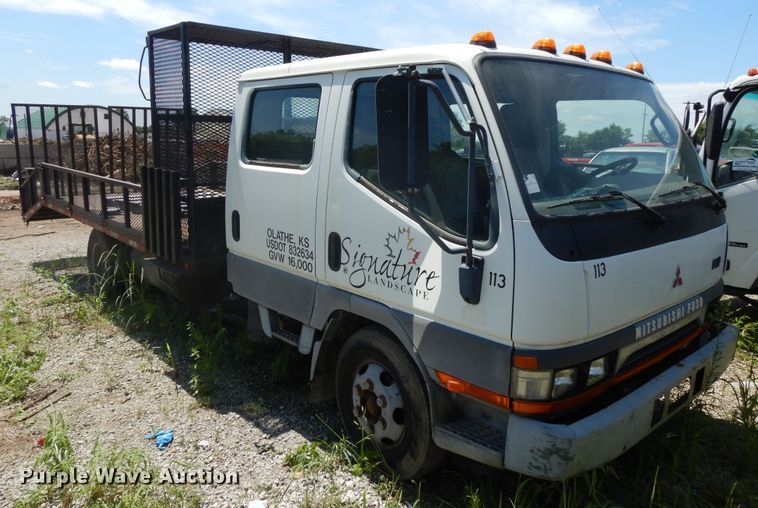 image for item DJ3475 2002 Mitsubishi Fuso FE  flatbed truck