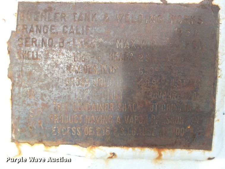 image for item EL9200 Buelher propane tank