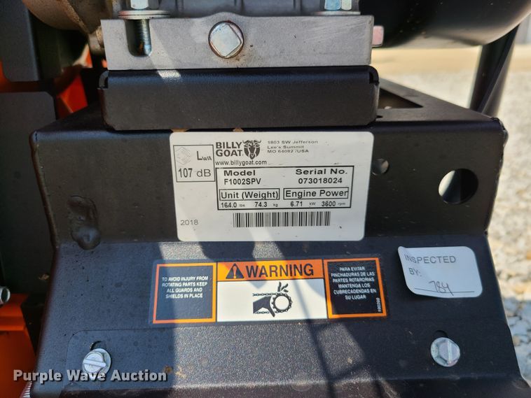 image for item EL9972 Billy Goat F1002SPV leaf blower