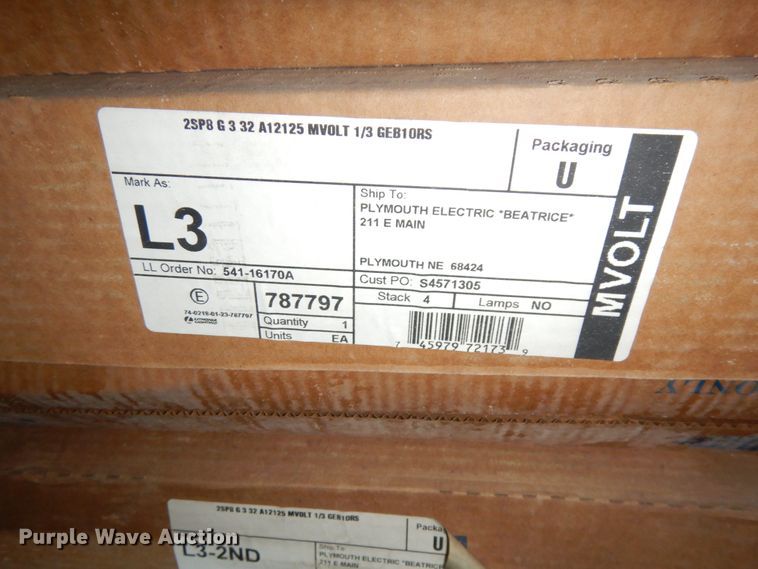 image for item GQ9748 (60) light fixtures