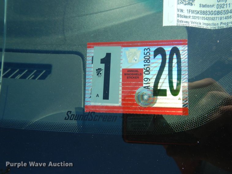 image for item GR9717 2016 Ford Explorer  SUV