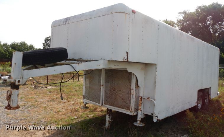 image for item GT9352 1987 Shop built enclosed cargo trailer