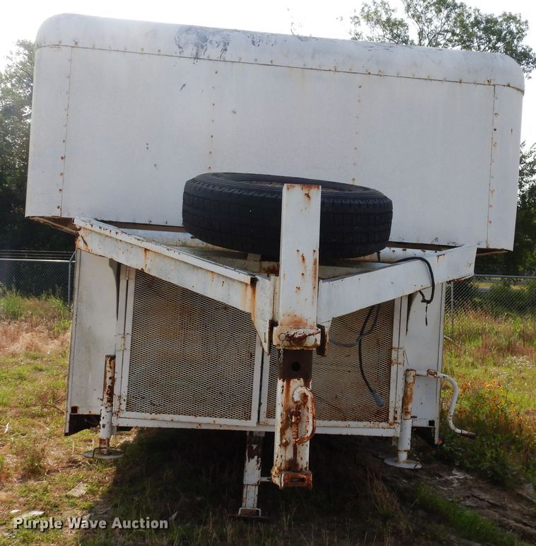 image for item GT9352 1987 Shop built enclosed cargo trailer