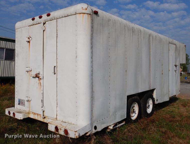 image for item GT9352 1987 Shop built enclosed cargo trailer