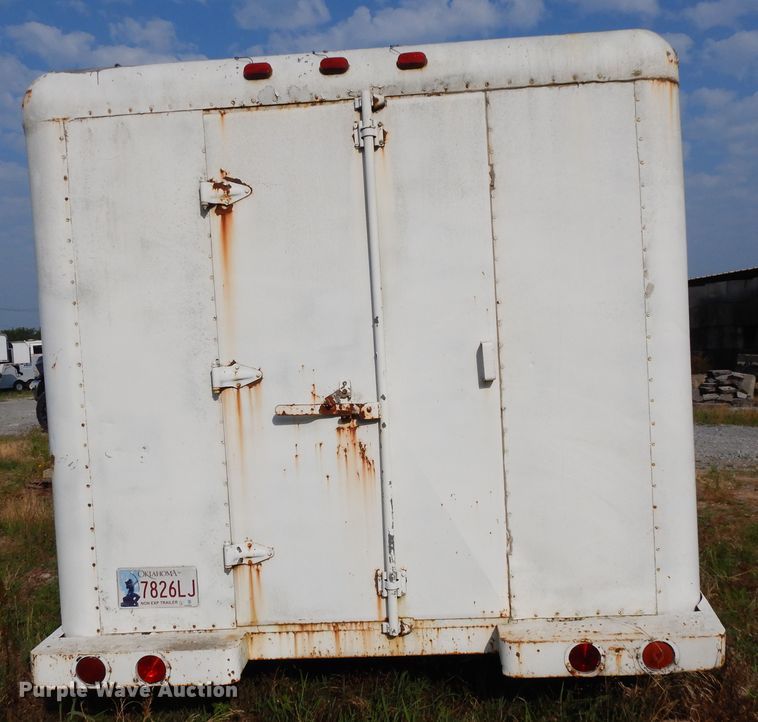 image for item GT9352 1987 Shop built enclosed cargo trailer