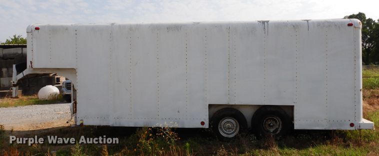 image for item GT9352 1987 Shop built enclosed cargo trailer