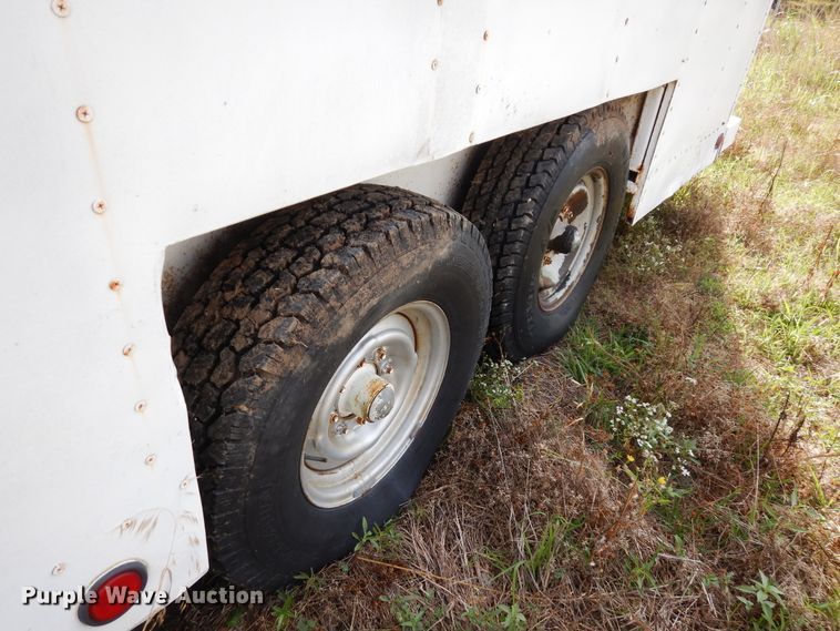 image for item GT9352 1987 Shop built enclosed cargo trailer
