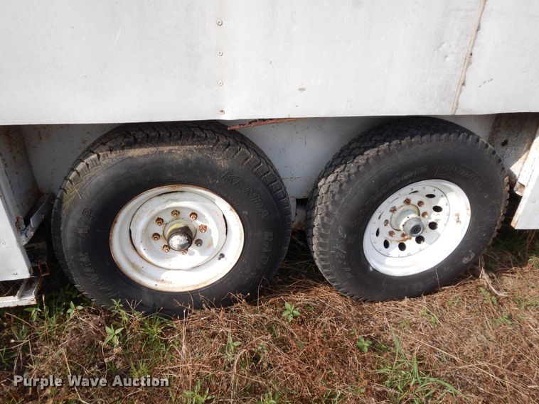 image for item GT9352 1987 Shop built enclosed cargo trailer