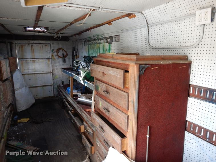 image for item GT9352 1987 Shop built enclosed cargo trailer