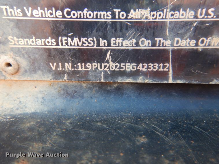 image for item GV9174 2014 Lucon equipment trailer