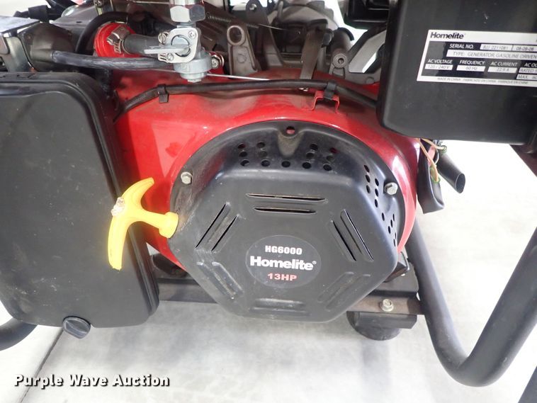 image for item GV9593 Homelite HG6000 generator