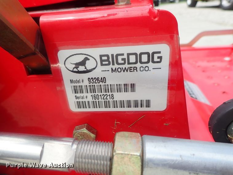 image for item GV9596 Big Dog Black Jack 932640 ZTR lawn mower