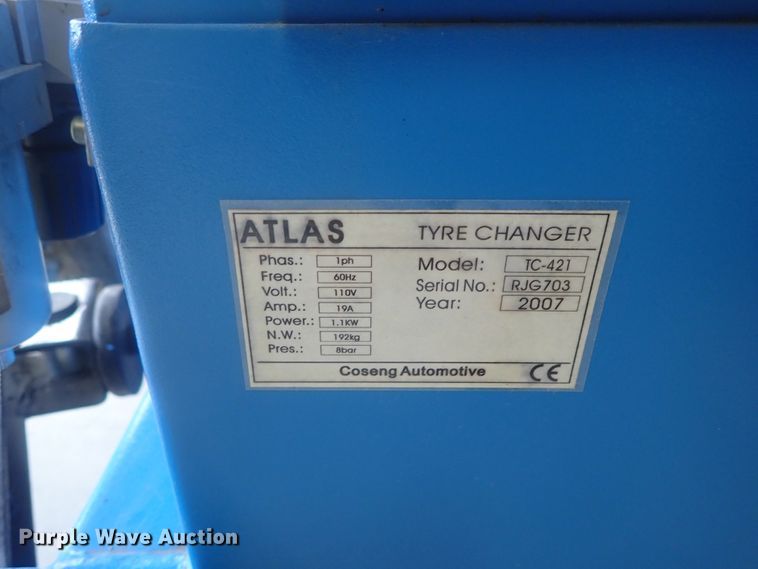 image for item GV9599 2007 Atlas TC-421 tire machine