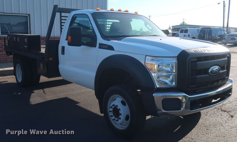 image for item HT9656 2015 Ford F550 Super Duty XL  flatbed truck