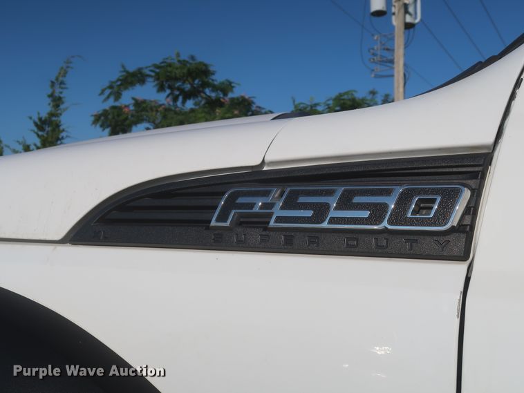 image for item HT9656 2015 Ford F550 Super Duty XL  flatbed truck