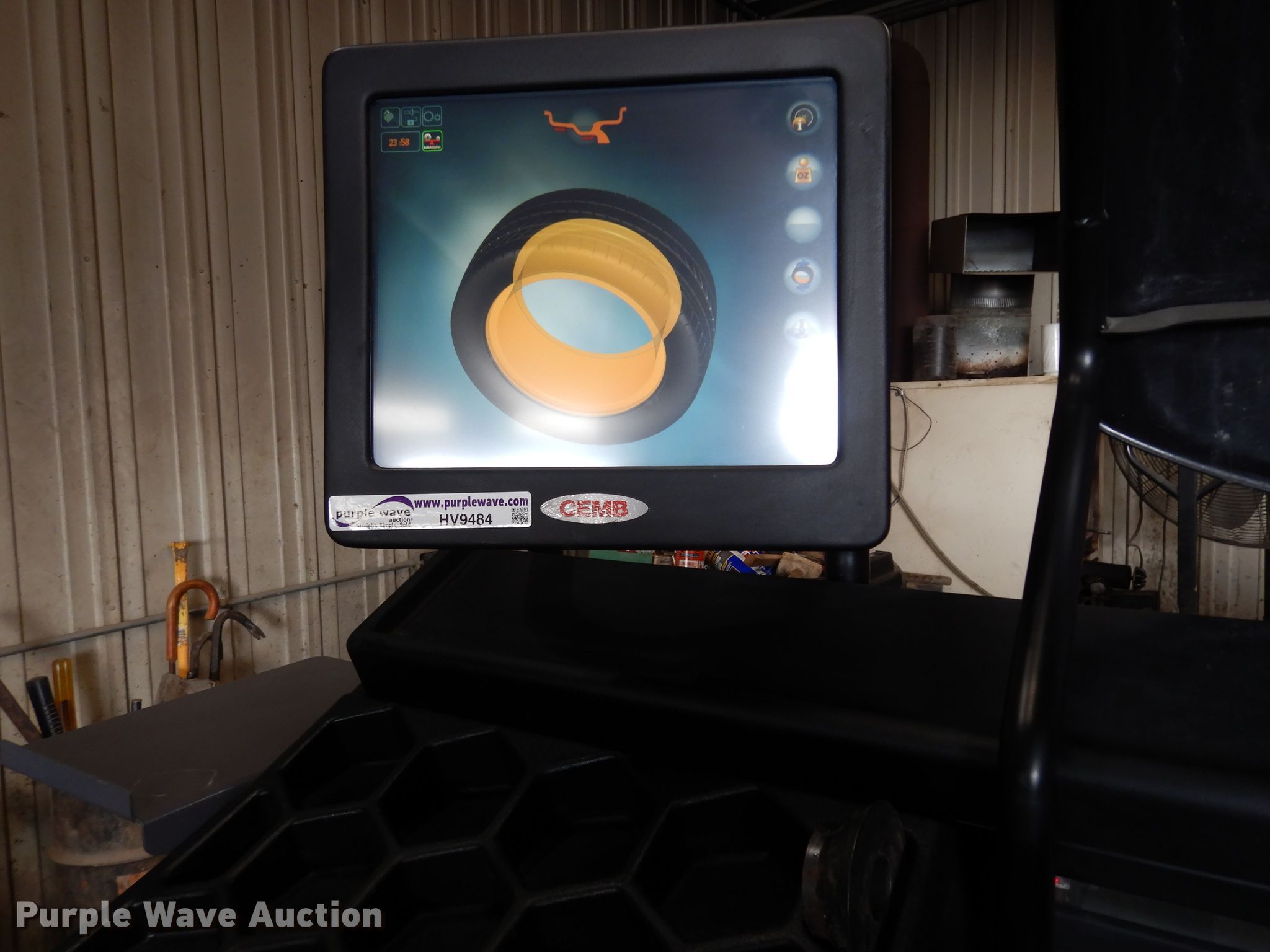 2017 Cemb ER100EVO tire balacer in Mclouth, KS Item HV9484 sold